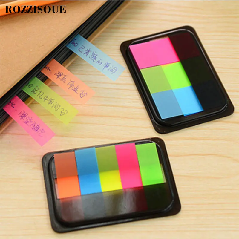 

DIY Fluorescent Color Creative Office Novelty Sticky Notes Planner Stickers Page Index Memo Me Office School Supplies Stationery