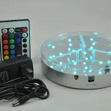 Распродажа 6 дюймов Перезаряжаемые RGB tealight подсвечник свадьбы центральные стенд церемонии Вазы, ваза свет