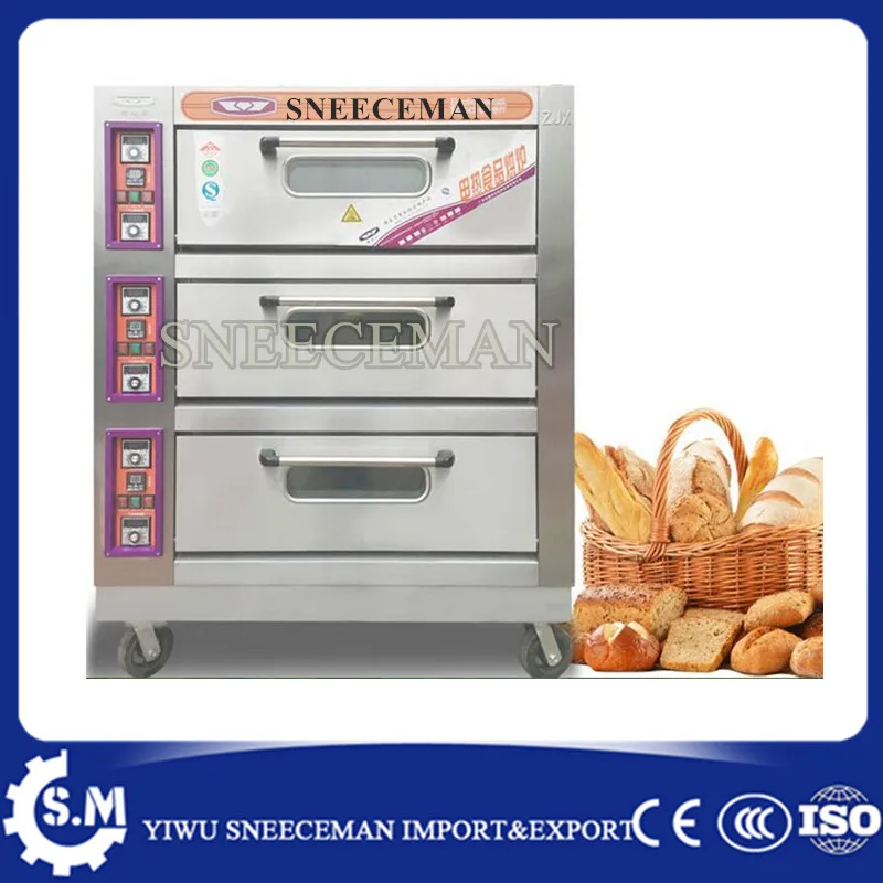 

hot sell bread machine baking oven bread making machine 3layers 6pans