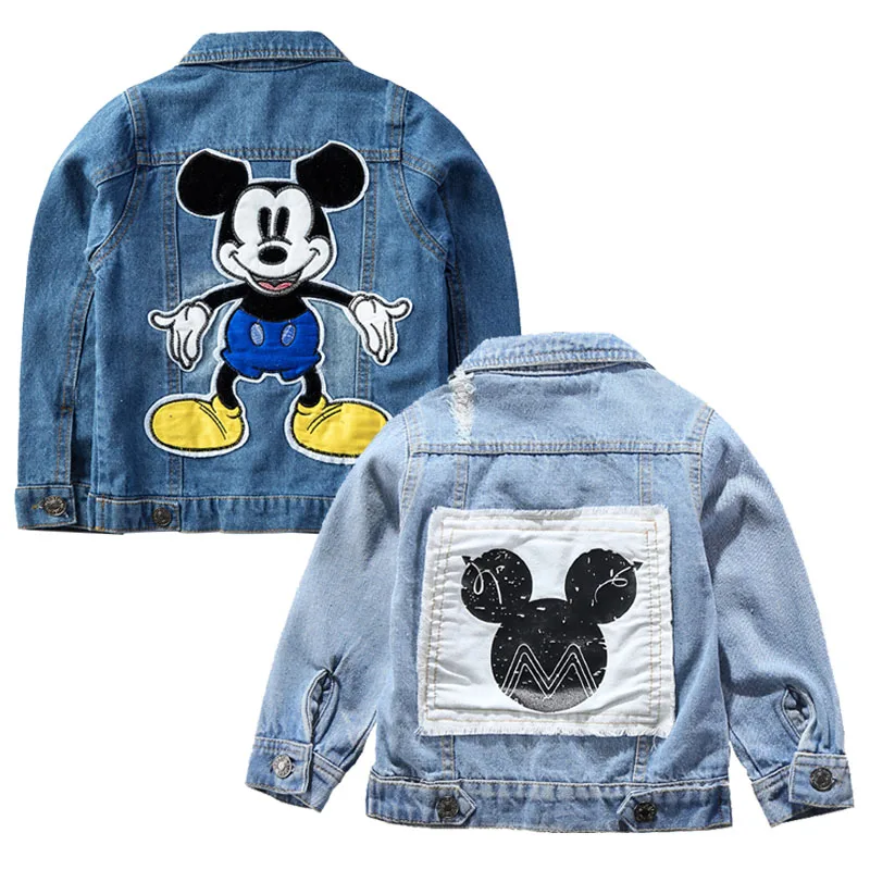 Greatest  2020 Mickey Denim Jacket For Boys Fashion Coats Children Clothing Autumn Baby Girls Clothes Outerwe