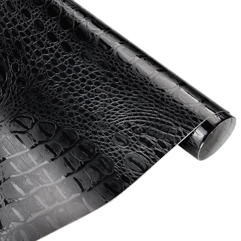 

50*152cm Crocodile Pattern Leather Vinyl Film Waterproof PVC Car Body DIY Wrapping Sticker Auto Interior Decoration Decal Wrap