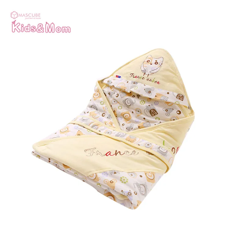 High Quality Kids Envelope Blanket Swaddle Baby Cotton Sleeping Bags Warm Print Cartoon Newborn Wrap Blankets Soft Bedding |
