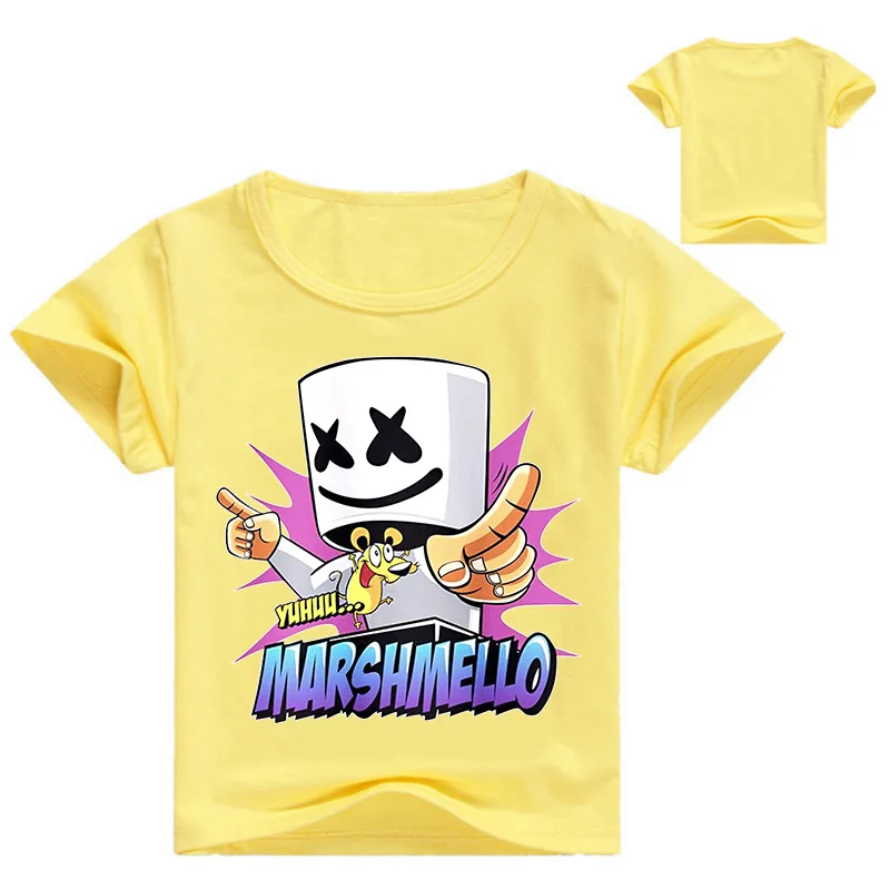 

Mashmello T Shirts for Kids Smile Face 2019 New Summer Cool Funny T-Shirt Boys Short Sleeve Summer Fashion Tops 3-12Y