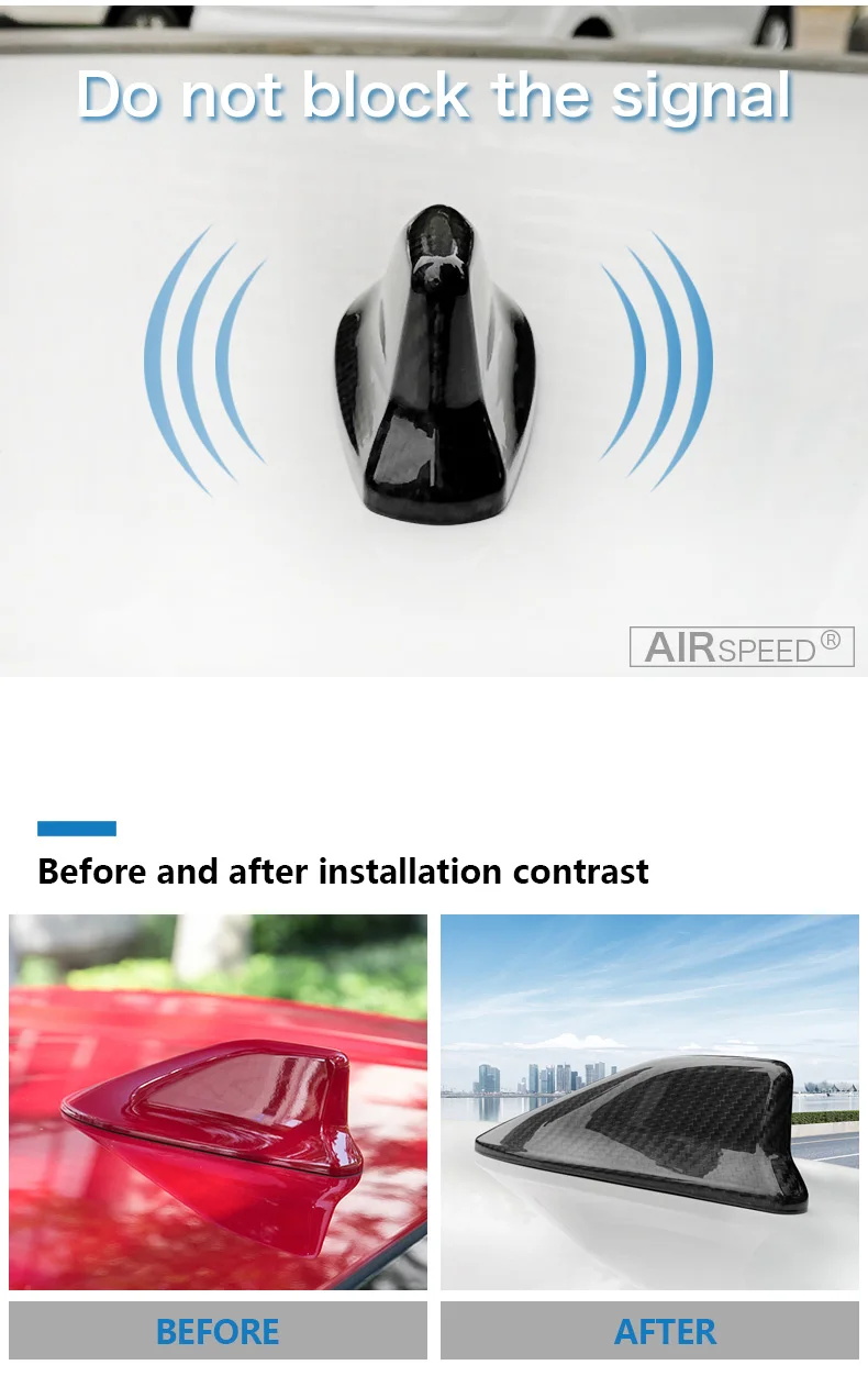 Subaru BRZ Accessories Car Exterior Carbon Fiber Shark Fin Antenna Cover Trim Mouldings Car Styling Car Accessories (3)