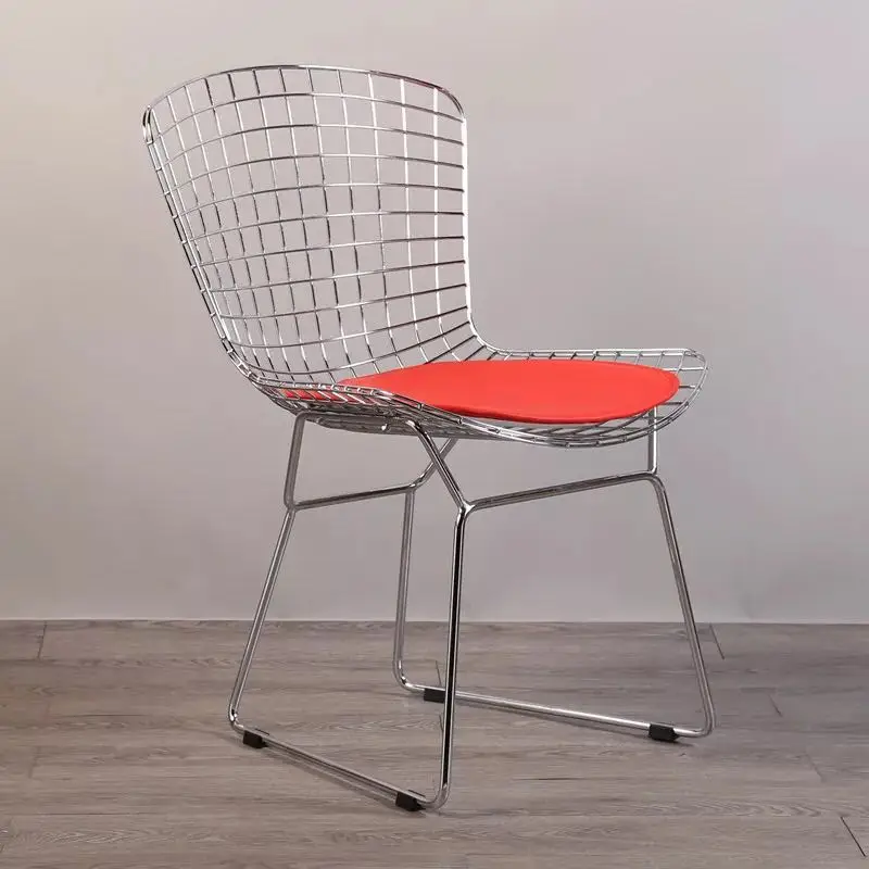 Free shipping U-BEST Modern replica Lucy wire dining chair, outdoor bent metal wire chairs