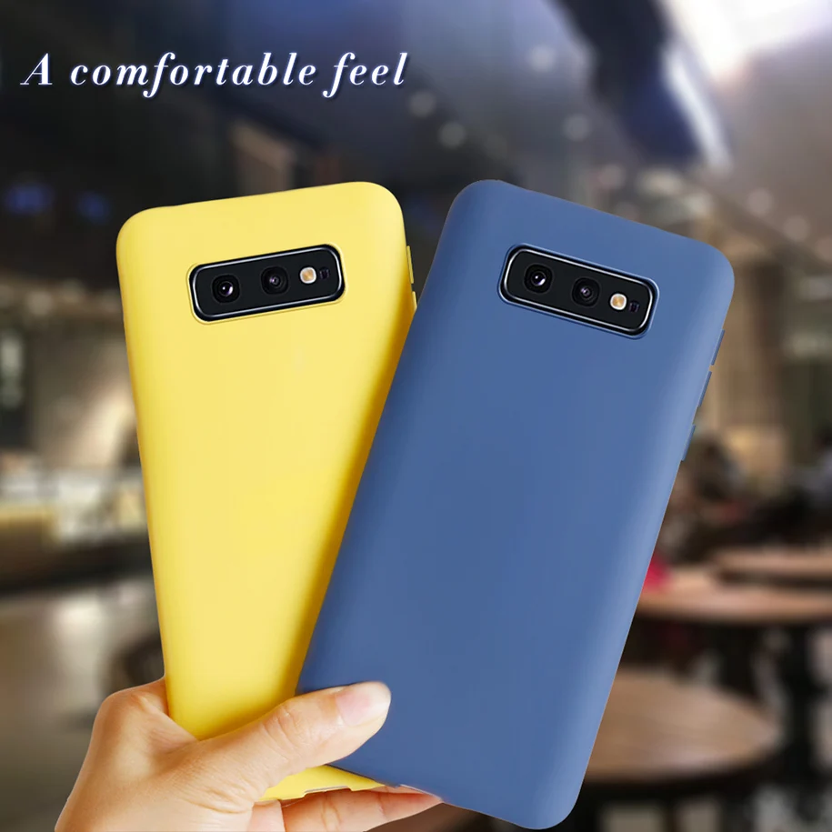 Чехол для телефона Samsung Galaxy S10E S 10E тонкие матовые однотонные мягкие силиконовые
