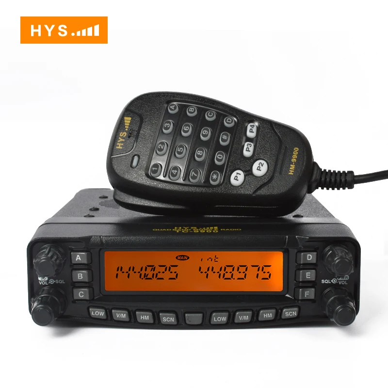 HYS Мобильный приемопередатчик 29/50/144/430 мГц УКВ Quad Band Автомобильный радиостанции CB
