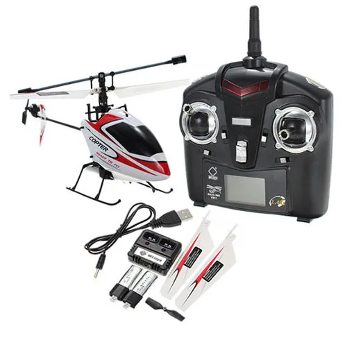 

WLtoys WL Upgraded Version V911 4CH 2.4G Single Blade Propeller Mini Radio RC Helicopter w/GYRO RTF Outdoor Red color