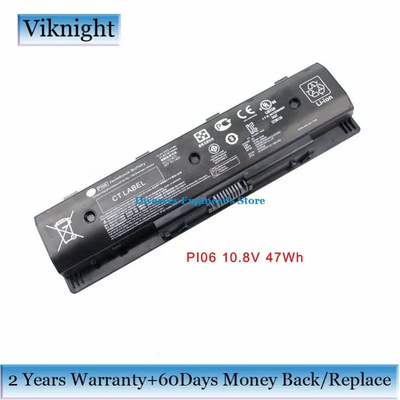 Genuine PI06 PI09 Laptop Battery for HP Pavilion 15 17 Envy 15 17 710416-001 709988-421 HSTNN-UB4N HSTNN-LB4O 10.8V 4200mAh 47Wh Genuine PI06 PI09 Laptop Battery for HP Pavilion 15 17 Envy 15 17 710416-001 709988-421 HSTNN-UB4N HSTNN-LB4O 10.8V 4200mAh 47Wh