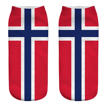 Morematch/1 пара мужских носков, хлопковые носки унисекс с изображением флагов, носки с 3D принтом, 11 стилей на выбор - Цвет: Style  9