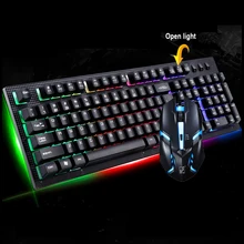 

Wired Keyboard and Mouse Combo Backlight Gaming Game USB Wired Keyboard Mouse Mice Set Black /White