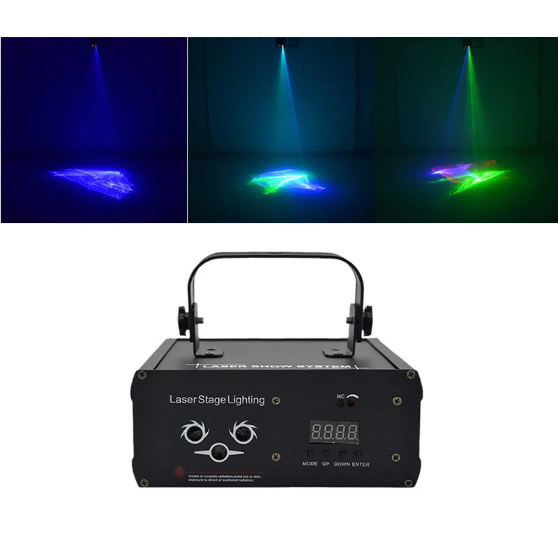 Sharelife Mini DMX RGB Gobos Mix Hypnotic Aurora DJ Laser Light