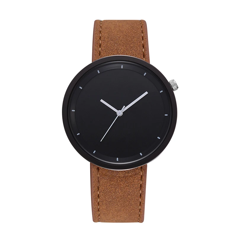 

Men Quartz Watches 2019 New Fashion Simple Black Clock Brief Design Creative All Match Chic Accessory Male Wristwatches 1002