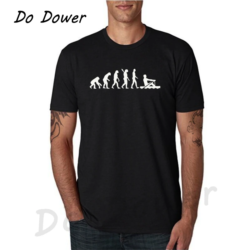 

Men's Evolution Rowing Machine Men's T-shirt, Men's Cotton Hip Hop Style Humor Men's T-shirts Harajuku Plus Size XS-3XL