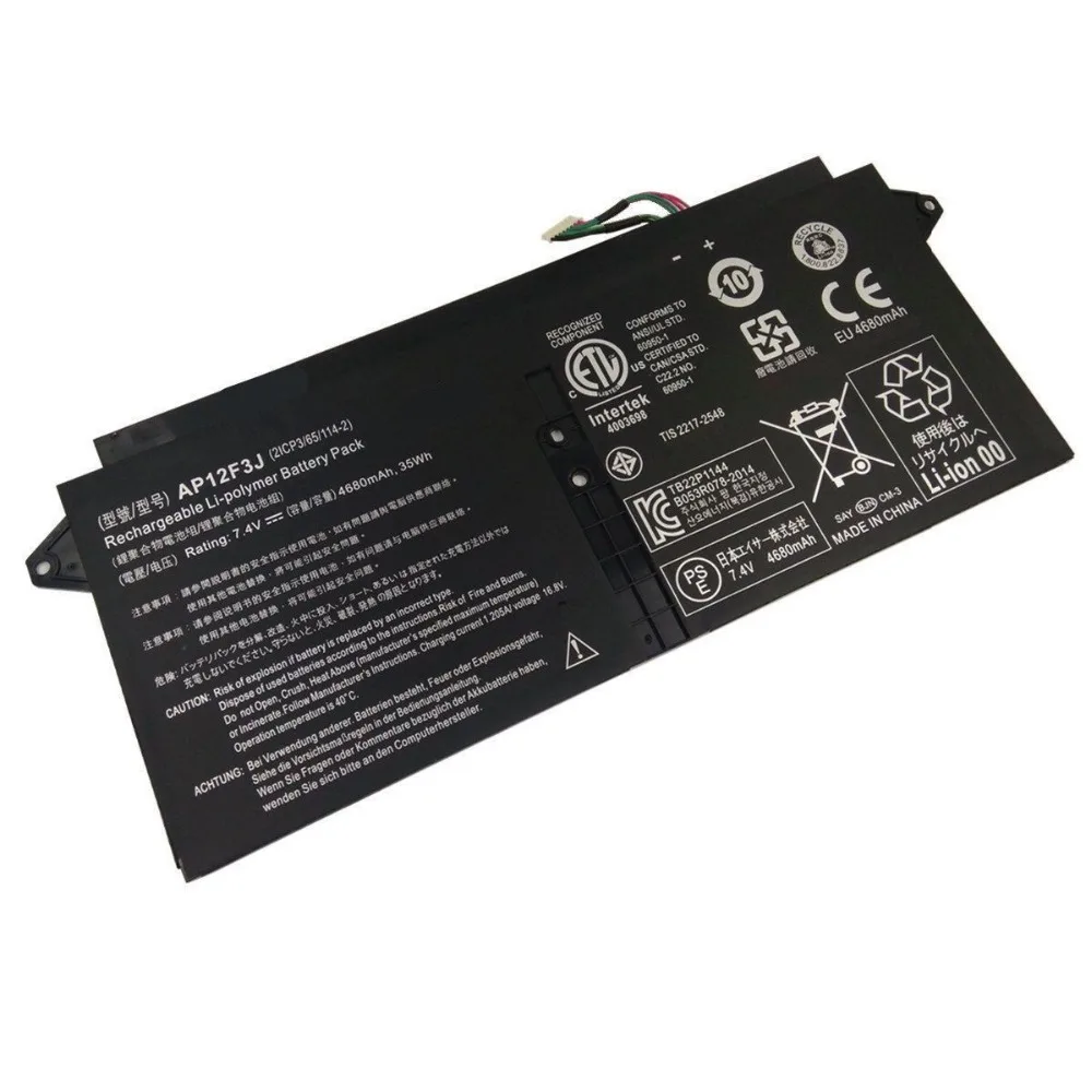 Новый оригинальный аккумулятор для ACER Aspire S7-391 AP12F3J 7 4 V 35WH | Компьютеры и офис