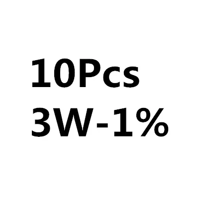 1 Вт/8 Вт 1/4W 1/2 Вт 1 2 3W 5 Вт 1% 5% Цвет кольцо резистора 0.1R 1R 10R 100R 1-10 K 100K 1 м 10 м Ом - Объем: (10Pcs) 3W-1-