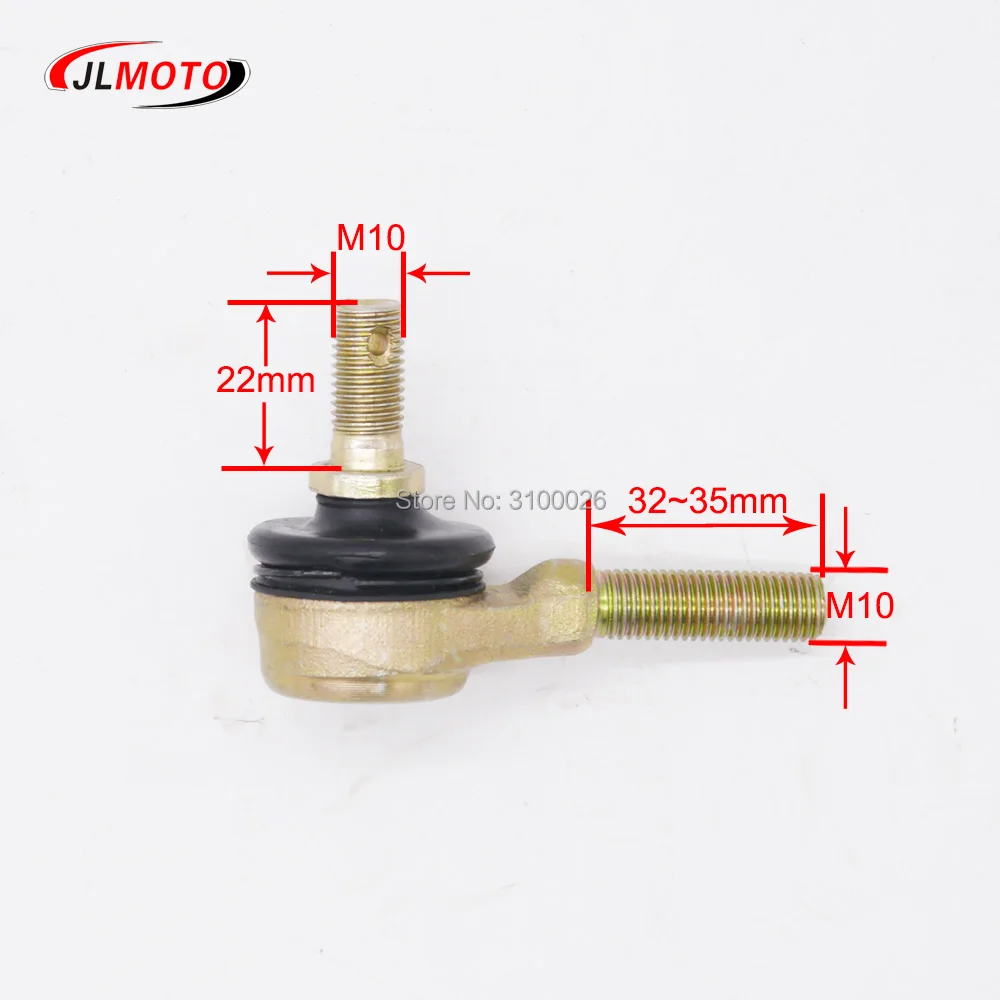 M10-M10 Tie Rod End Kits Ball Joint 1 Pair Fit For China ATV 50cc 110cc 150cc 200cc 250cc 300cc Go Kart Karting Quads Bike Parts