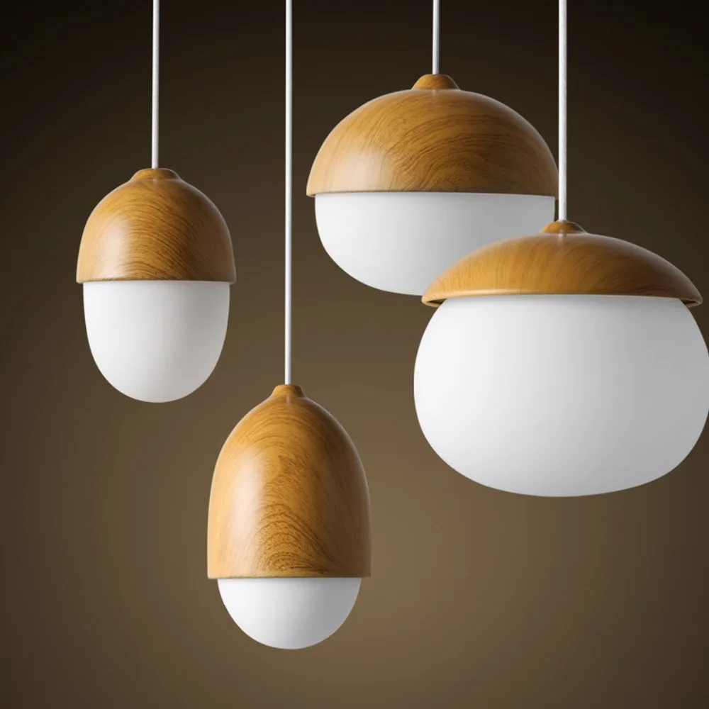 Nordic Style Ike Home Decorative Pendant Light Nut Egg Shaped Bar Nordic Style Ike Home Decorative Pendant Light Nut
