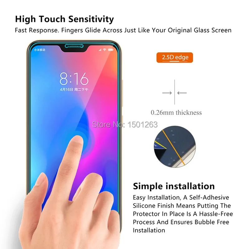Закаленное Стекло для Xiaomi Redmi 6 Pro 5 84 &quotЭкран протектор Чехол закаленное защитная