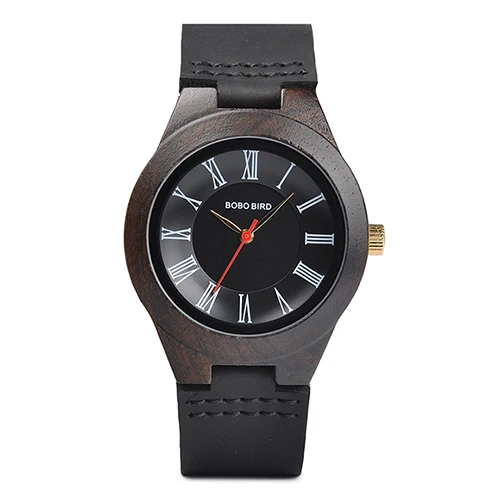 BOBO BIRD часы-браслет из Q15 классический из кожи, деревянные часы для пар кварцевые часы для любителей reloj pareja hombre y mujer - Цвет: wood watch 38mm