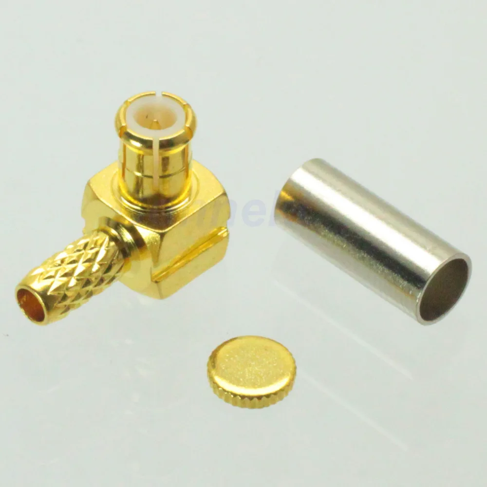 Free shipping 3pcs Connector MCX male right angle crimp RG316 LMR100