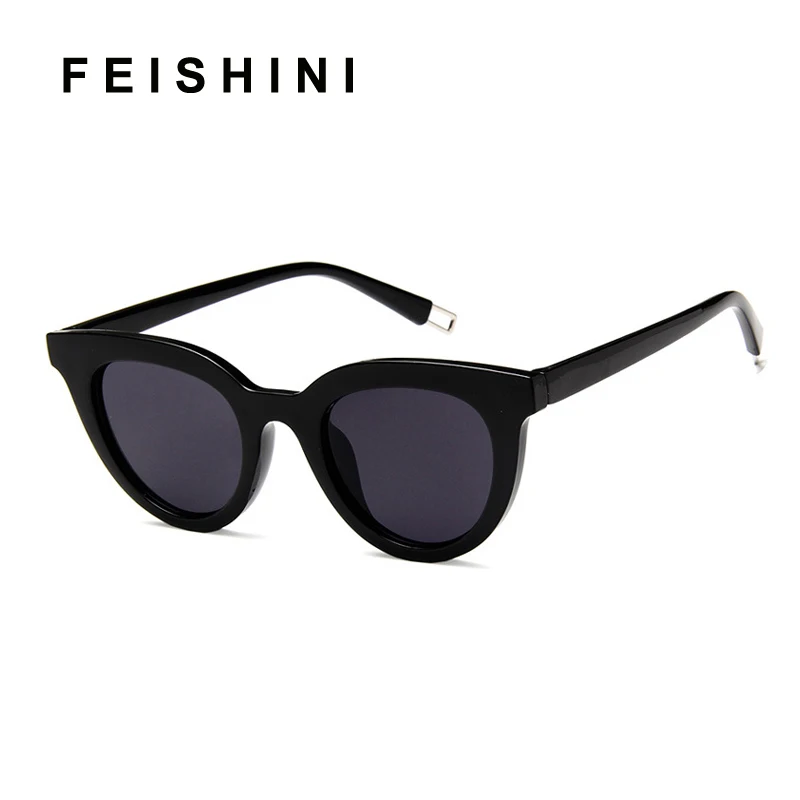 Feishini Future Fashion прозрачные цветные корейские очки кошачий глаз Oculos мужские
