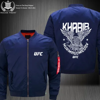 

Dropshipping USA Size Men's UFC Jacket Thicken printing Bomber Jacket Coat Costume Made Flight suit