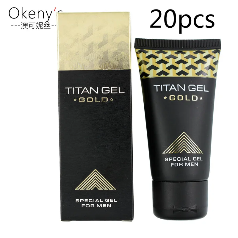 20pcs Original Titan Gel Gold Provocative Penis Enlargement Viagra Pill Retarder Intime Gel Sex Delay Erection Cream Sex Product