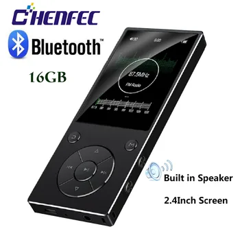 

New Bluetooth MP3 Player 2.4" TFT Screen built-in 16G Music Player HiFi Portable Walkman with radio /FM/ recording,TF Up To 128G