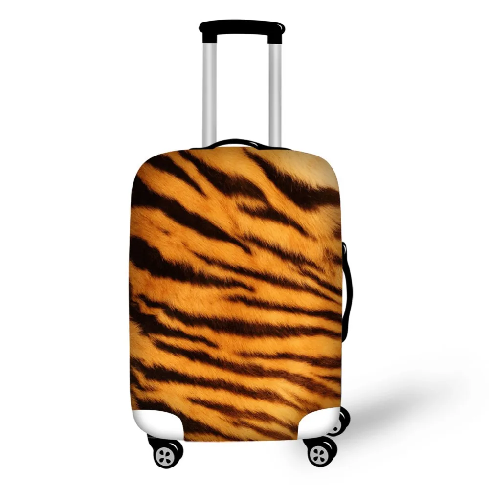 タイガーストライプヒョウ柄18〜32インチのスーツケースに適した防水ラゲッジカバー