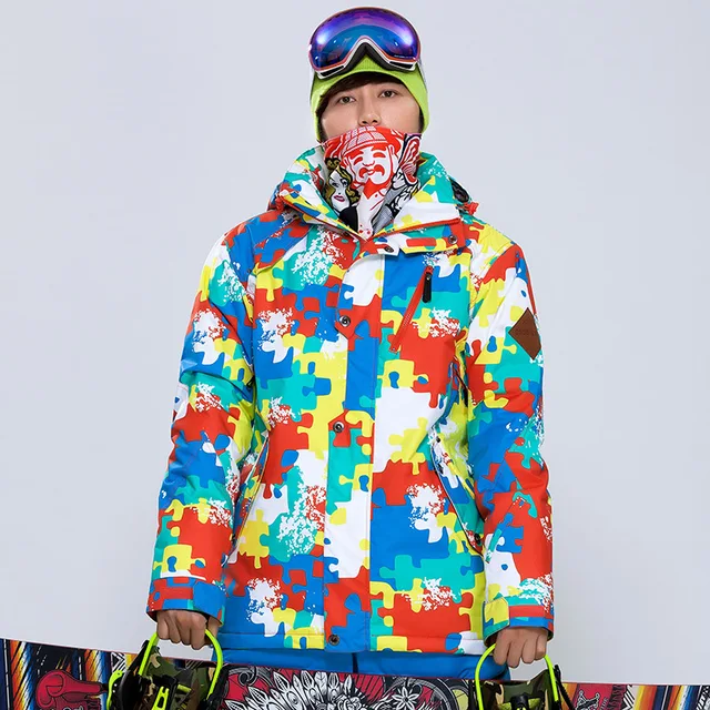 Best price at $115 Cheap 2016 New Man Gsou Snow Band Snowboard Skiing Jacket Warm Windproof Waterproof Outdoor Sport Wear Coat Clothing Jacket