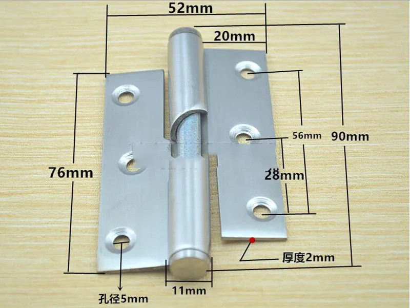 High quality stainless steel Detachable lifting door hinge Self closing hinges 6pcs