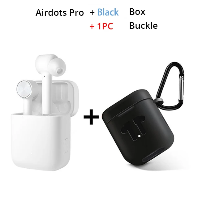 Xiao mi Air TWS Bluetooth гарнитура Airdots Pro mi True беспроводные наушники стерео ANC автоматическая пауза кран управление наушники - Цвет: Add Black Case