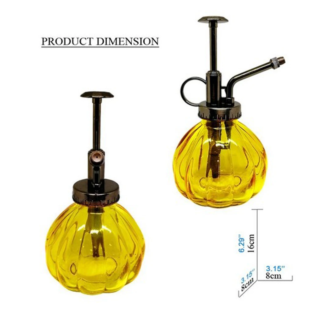 Vintage Sprayer Pressure Spray Bottle Garden Plant Flower Water Mist Bottle Glass Bottle Home Decorative for garden plant