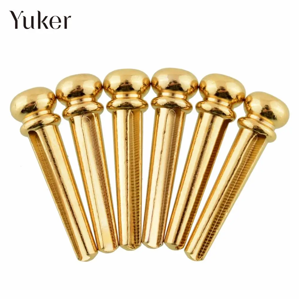 Buy Yuker 6Pcs 1.18 inch/3 cm Brass Guitar Bridge Pins