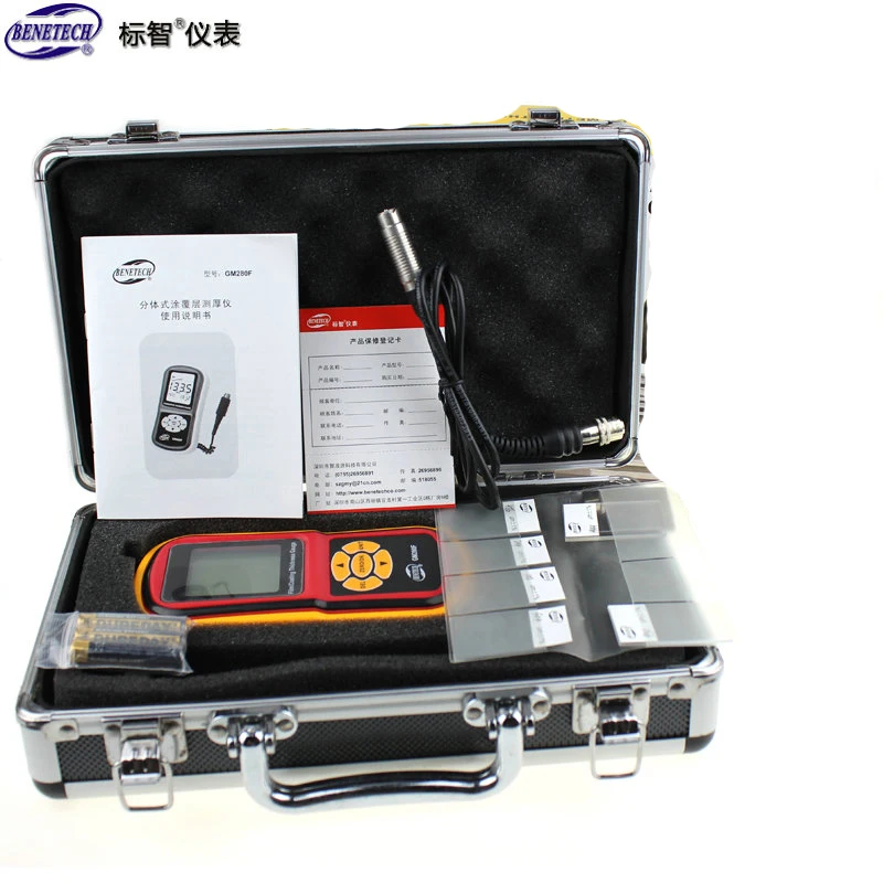 

GM280 NFe Digital Film/Paint Coating Thickness Gauge Meter Tester Paint/Sheet Metal Thickness Gauge Range 0~1500um