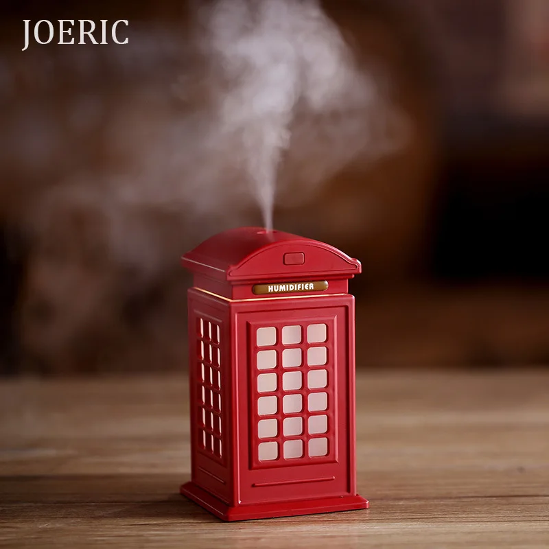 

JOERIC 300ML Call Box Ultrasonic Air Humidifier with LED Light Portable USB Humidifiers Aroma Diffuser Mist Maker Car Fogger