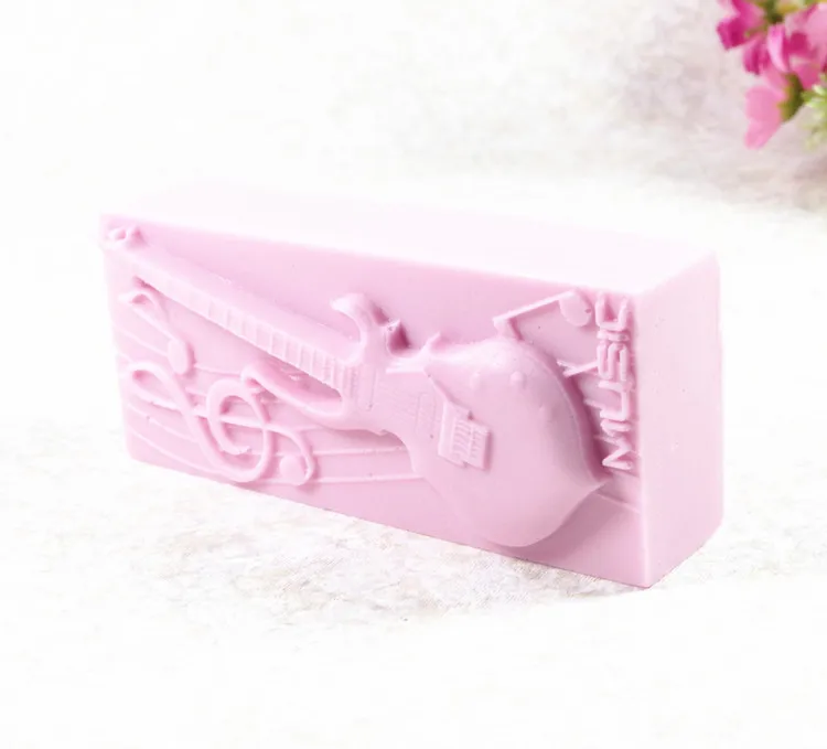 Guitar Mold S485 Craft Art Silicone 3D Soap Mold Craft Molds DIY Handmade Candle Molds