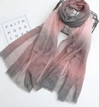 Модный градиентный цветной кольцо для шарфа шали женские модные простые платки шарфы палантин хиджаб 6 цветов оптом 10 шт/партия - Цвет: 3