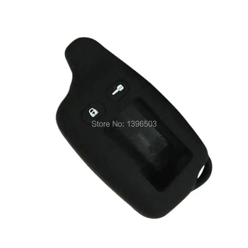 2-way TW 9010 LCD Remote Control Keychain + Silicone Case for TW9010 two way car alarm system Tomahawk TW-9010 Key Chain Fob
