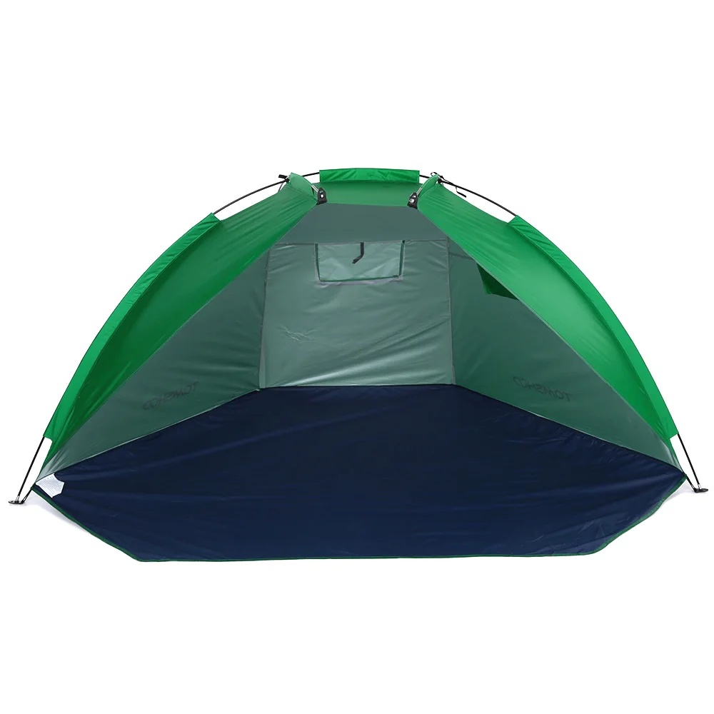 

TOMSHOO 2 Persons Camping Tent Single Layer Outdoor Tent Anti UV Beach Tents Sun Shelters Awning Shade for Fishing Picnic Park