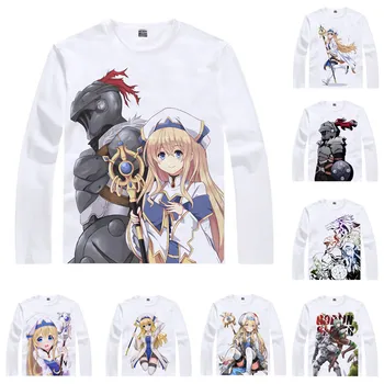 

Coolprint Goblin Slayer T Shirt Goburin Sureiya Priestess Onna Shinkan T-shirt Casual Vintage TShirt Printed Long Sleeve Shirts