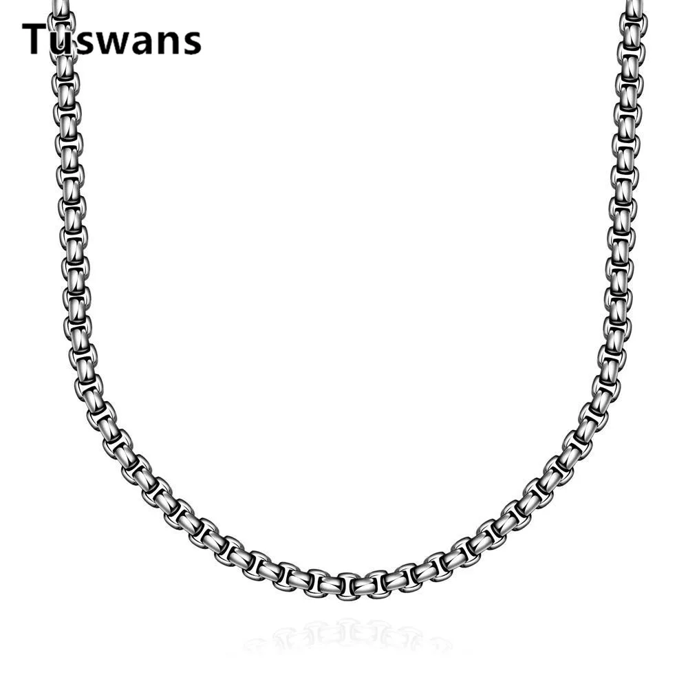 Мужская цепочка из нержавеющей стали 316L длина 60 см 4 мм|chain necklace|drop necklacemen chain necklace |