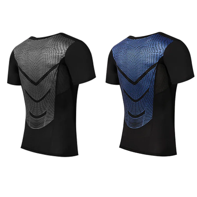 

Gym T Shirt Men Sportswear Compression Rashgard Running Fitness Shirts Quick Dry Fit T-Shirts Soccer Jerseys Basketball Top