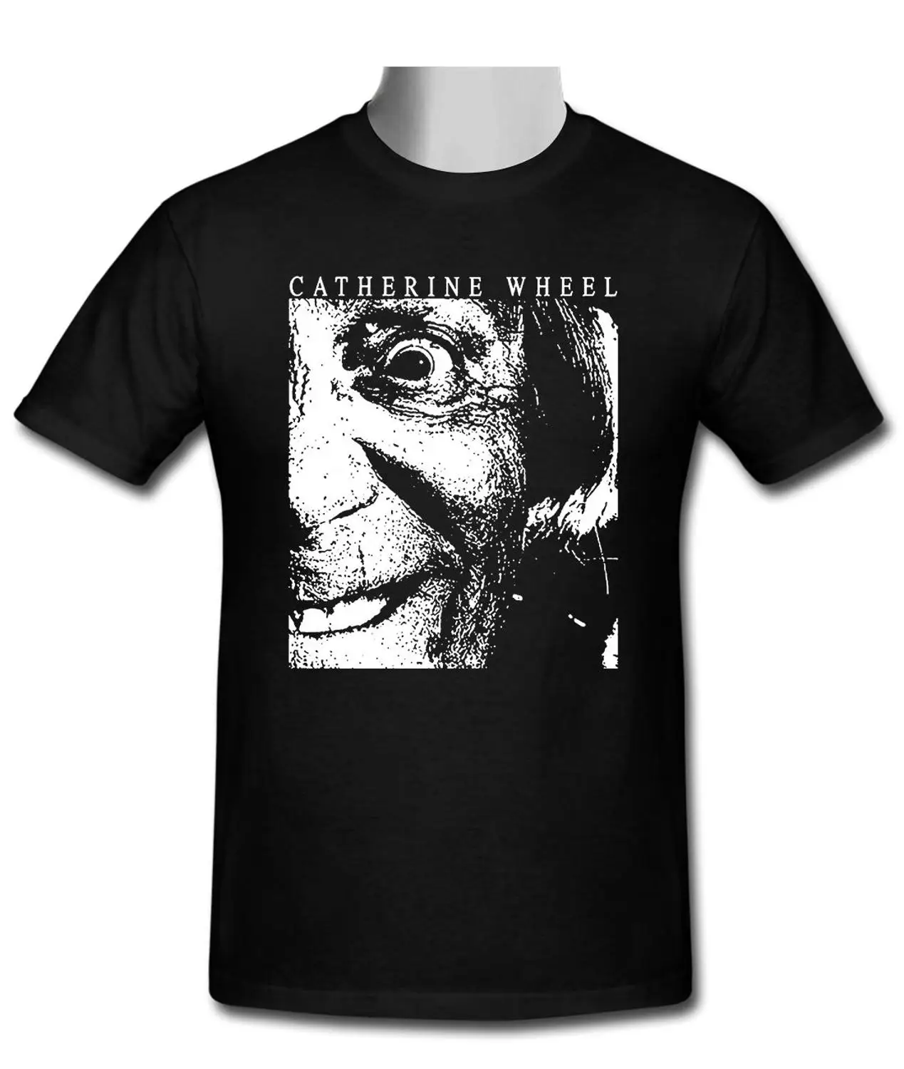 High Quality Custom Printed Tops Hipster Tees T-Shirt The Catherine Wheel Band men's custom black T-shirt size S-2XL | Мужская