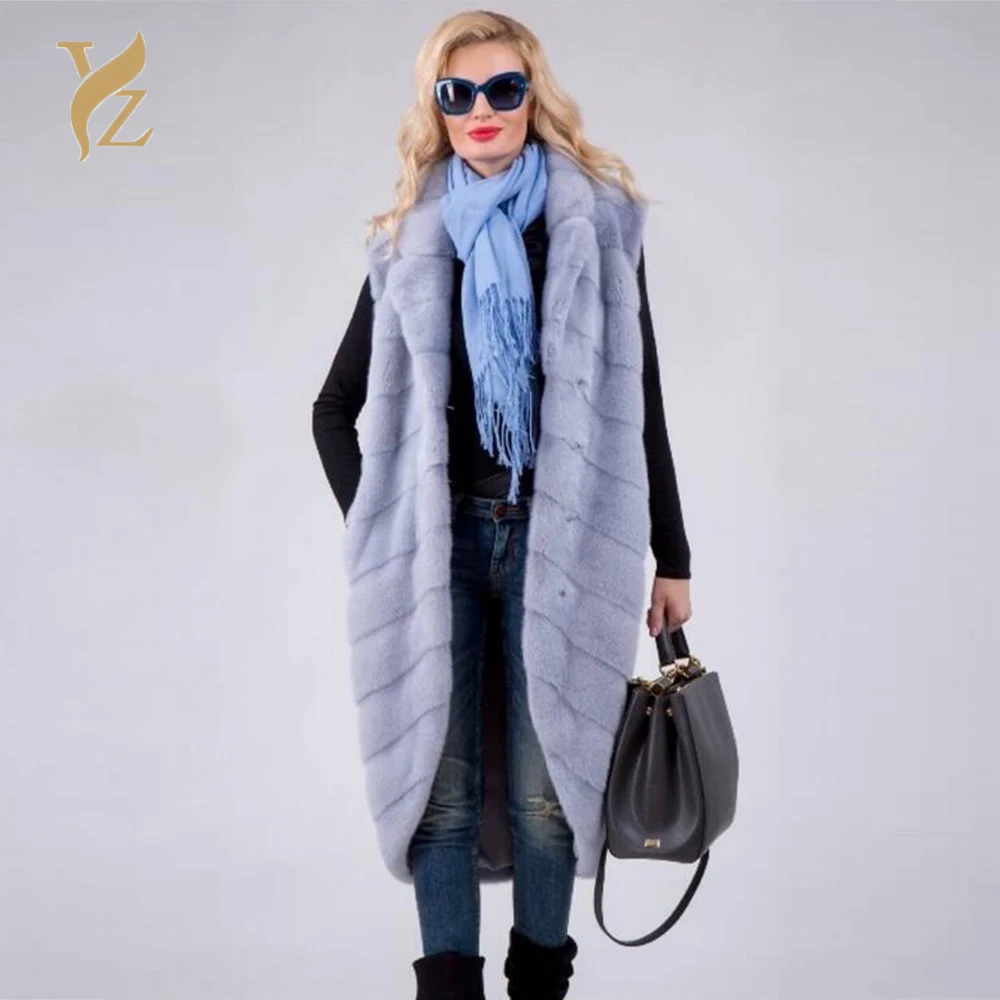 

European Hot Sell Furry Vest Whole Skin Mink Fur Coats For Women Genuine Fur From Nature Fur Mink Fur Vest Worm Winter Jackets