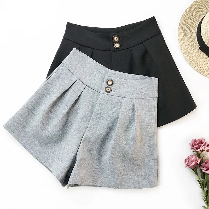 

Spring and Summer Shorts Women's High Waist 2019 New Outside Wearing Flowers Waist Wild Slim Boot Casual Shorts