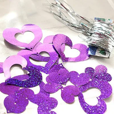 50 шт./компл. воздушный шар блёстки Любовь Сердце ремесла Bling блестящие кисточкой подвеска в виде шара с дождем кисточкой для дня рождения Свадебная веч - Цвет: O