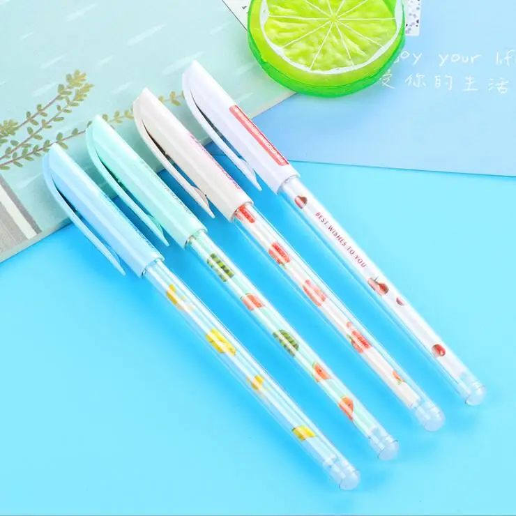 

48pcs/lot Japan Summer tasty fruit gel pen/Good quality/office School supplies/ stationery/papelaria GT155