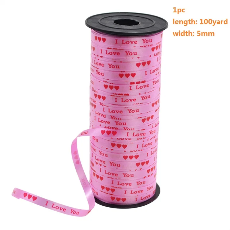 30 цветов 5 мм ленты для воздушных шаров пластиковая фольга лента-лазер для вечерние DIY украшения с днем рождения Свадебная подарочная упаковка аксессуары - Цвет: R04